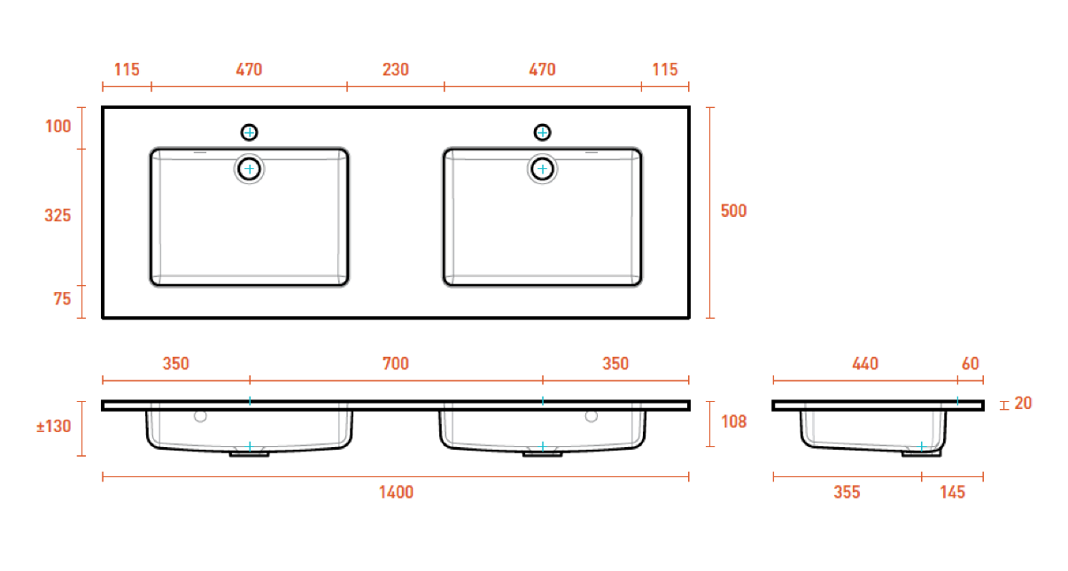 tekening van basic duo 140